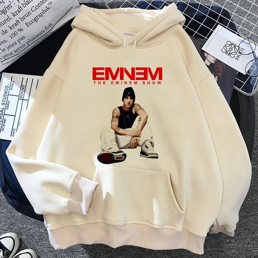 Eminem hoodies women graphic japanese sweatshirts female 90s tracksuit