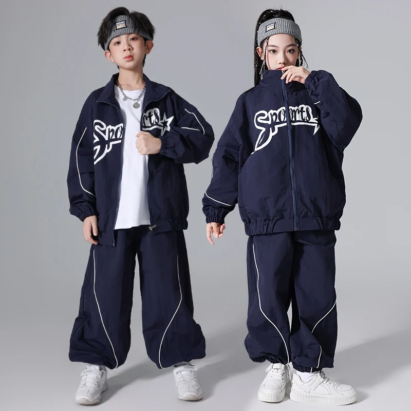 Street Dance Children's Clothing Jazz Dance Boys Girls Clothing Hip-hop Sports Meeting Clothes Catwalk Show Costumes DQL9618