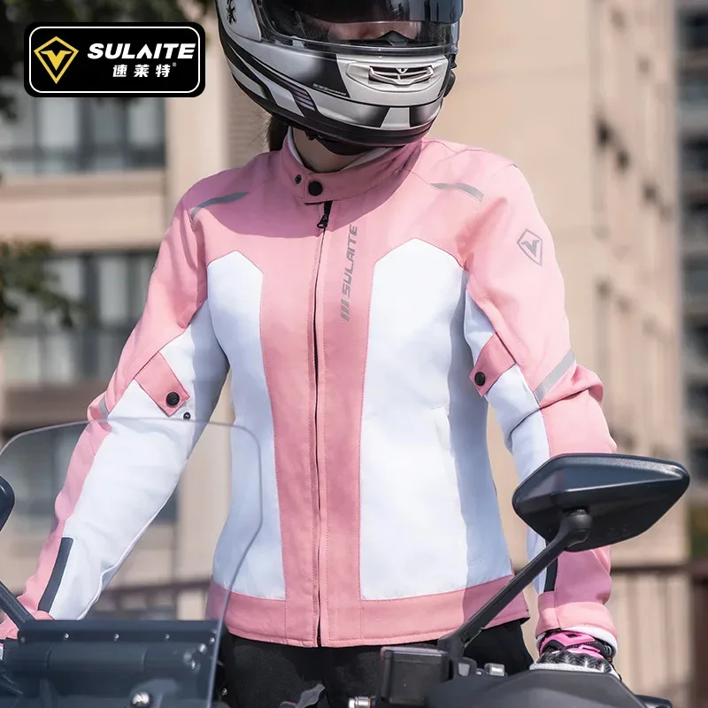 

Women's All-Season Reflective Motorcycle Rain Suit - Warm Windproof Riding Overjacket & Pants Set for Racing and Daily Commute