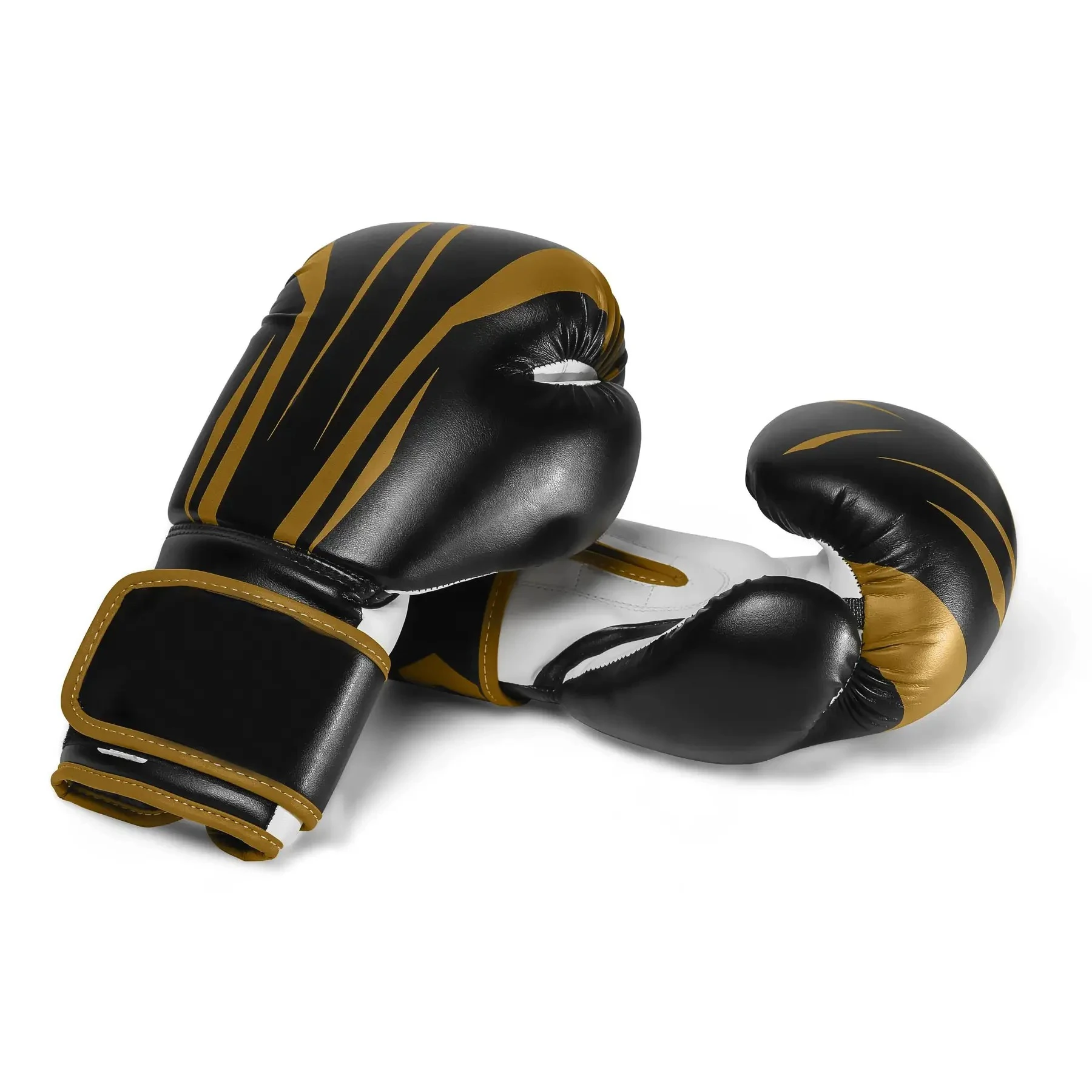 PU Leather Boxing Gloves, Professional Training Sparring Punching Gloves, Shock‑Absorbing Wrist Support