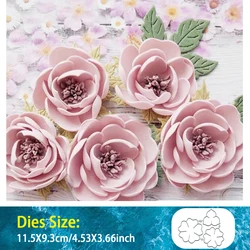 The Flower Cutting Dies for DIY 3D Scrapbooking Greeting Cards Gifts Party Crafts Metal Embossing Cutting Dies 2024 New Arrivals