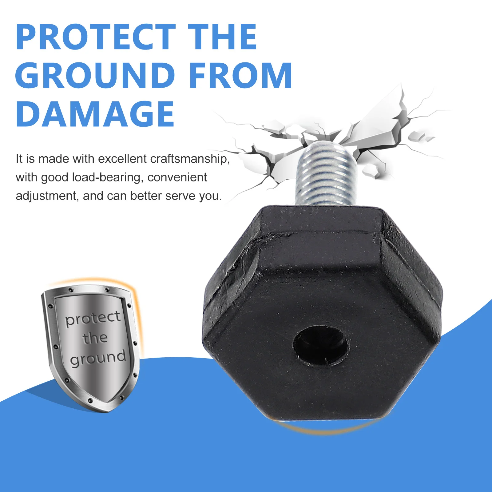 

20Pcs Heightening Pads Good Craftsmanship for Better Floor Protection and Adjustment Plastic Furniture Cabinet Pads