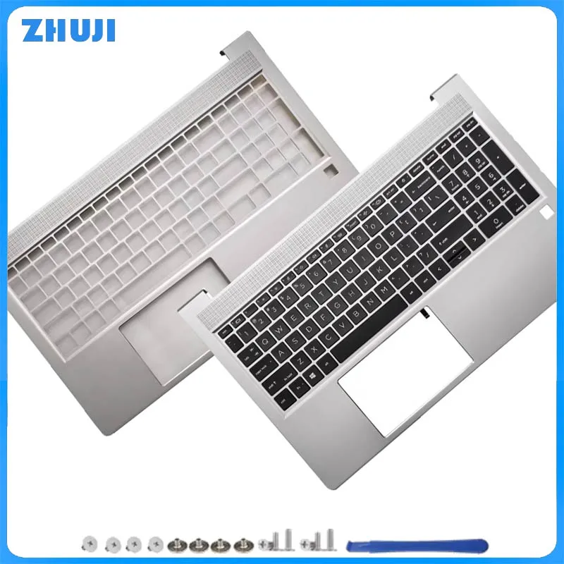 

New For Pro 450 G10 Zhan 66 15Pro G6 HSN-Q34C Laptop Keyboard With Backlit Palmrest Upper Cover Computer Replacement