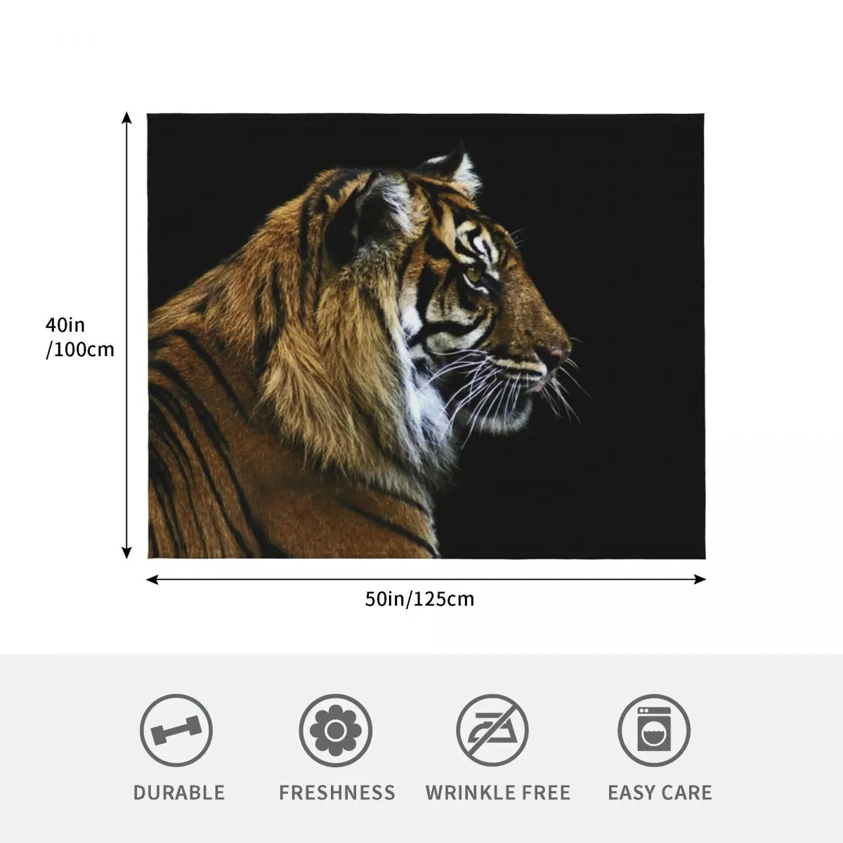 بطانية رمي النمر ديكور فروي بطانيات مصممي الهدايا الشخصية