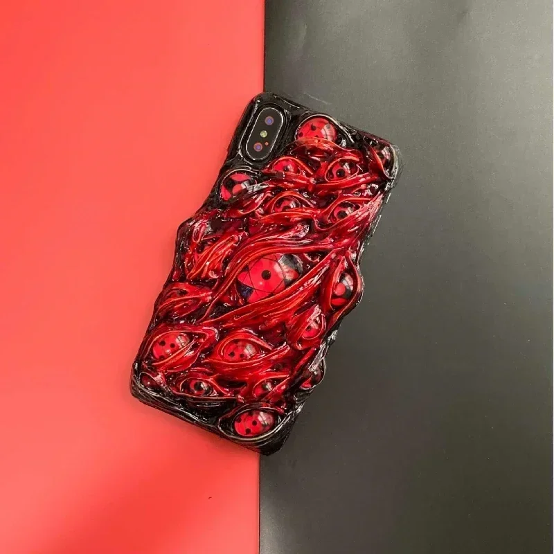 4011 Original Handmade Customized IPhone Cases 3D Kesuru Writer\'s Eye Horror Gothic Punk Dark Cthulhu Halloween Gift Phone Case