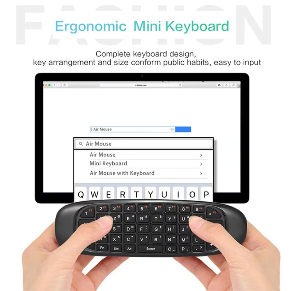 KEBIDUMEI 2.4G Wireless Keyboard Air Mouse Backlight Smart Gyroscope Keyboard Remote Control With USB Receiver For Smart TV Box