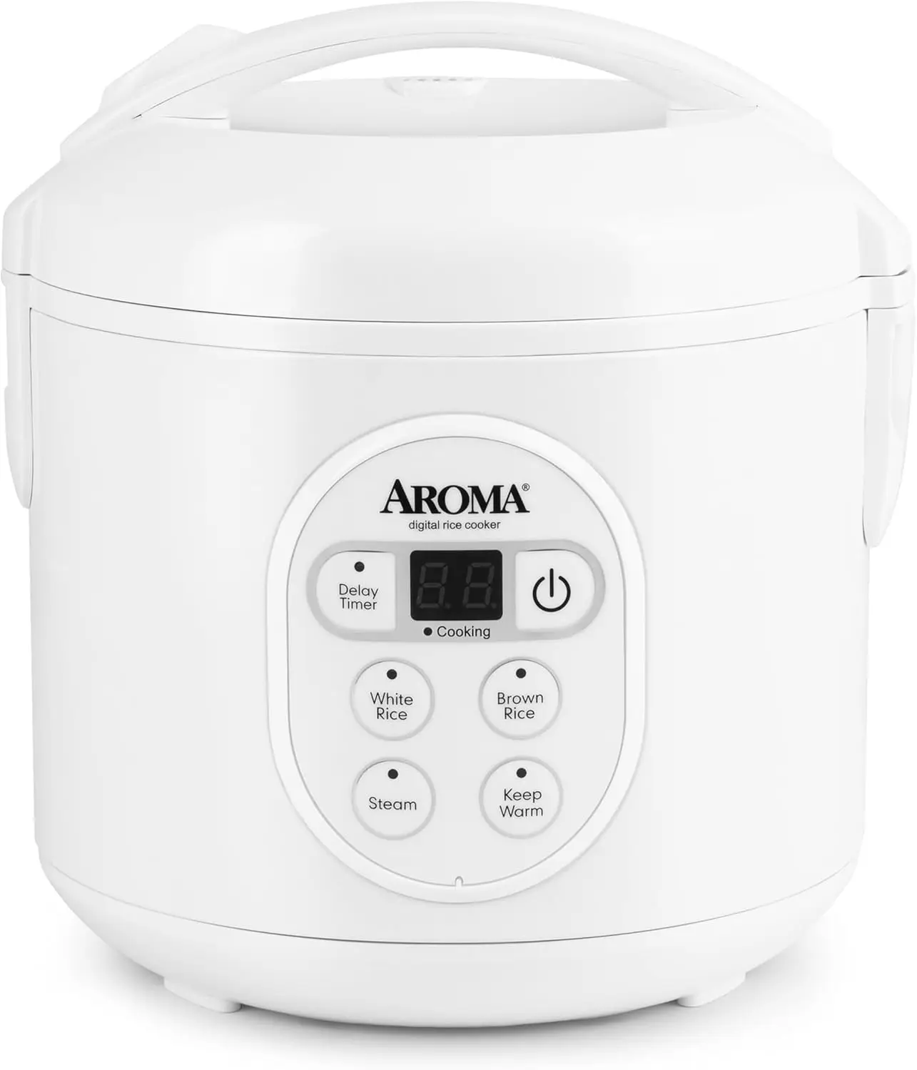 

Housewares 8-Cup (Cooked) (4-Cup UNCOOKED) Digital Rice Cooker and Food Steamer (ARC-914D),White