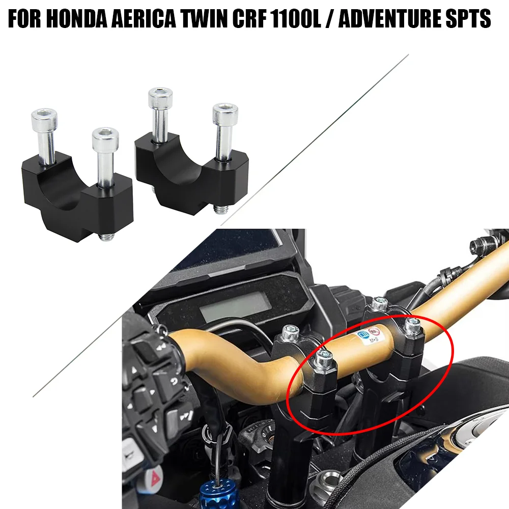 

For HONDA CRF1100L Africa Twin Adventure CRF 1100 L CRF 1100L CRF1100 L 2021 2020 Handle Bar Riser Clamp Extend Handlebar