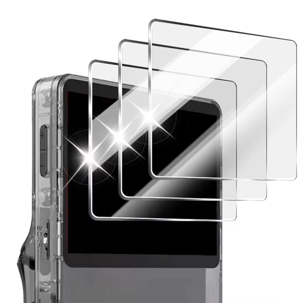New Game Console Glass for R36S Game Console Travel Carrying Storage Bag & Screen Protectors Tempered Glass Film for R36MAX R36S
