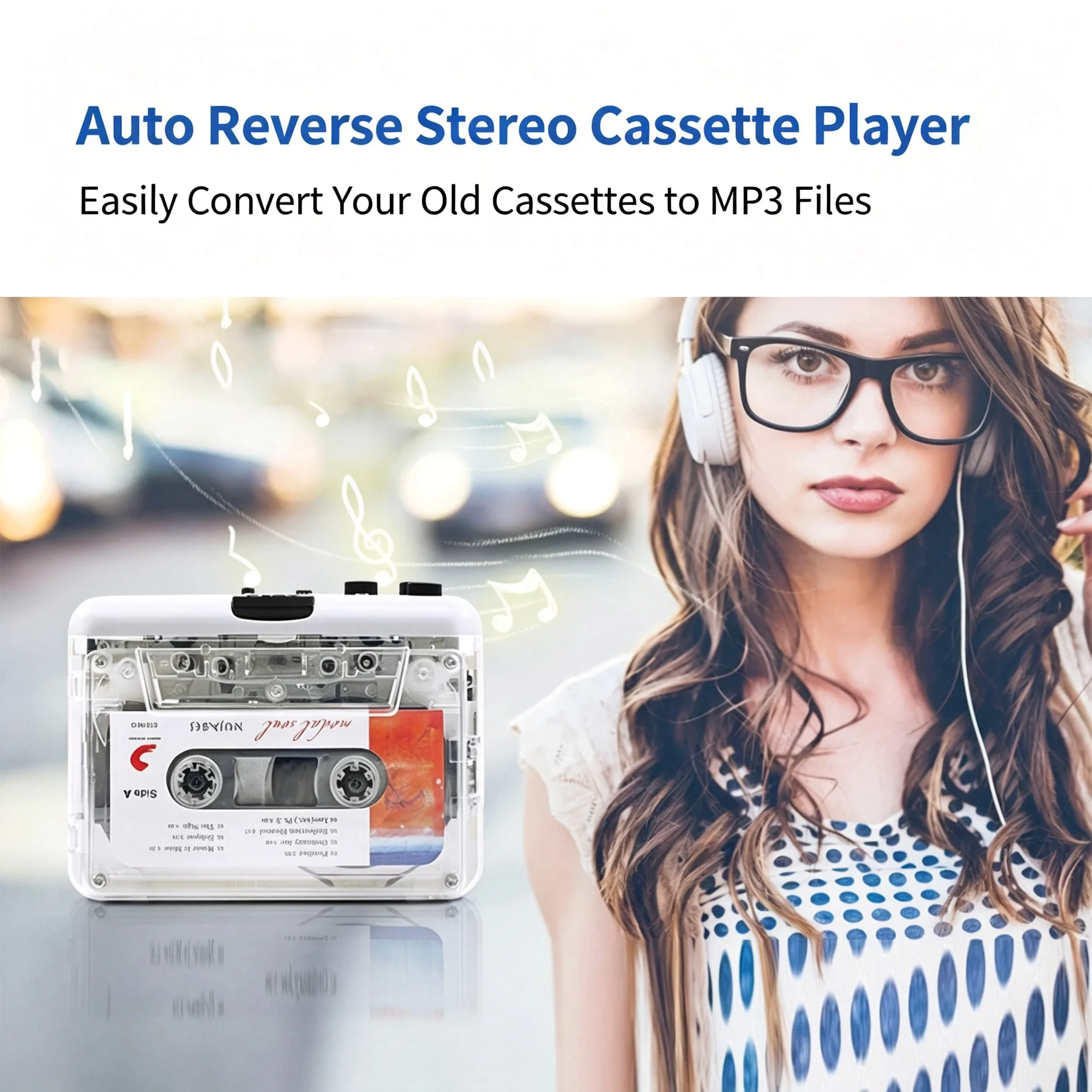 Cassette Player Portable Tape Recorder To Mp3 With Copper Wheel USB Cassette Capture To MP3 Tape Music Player