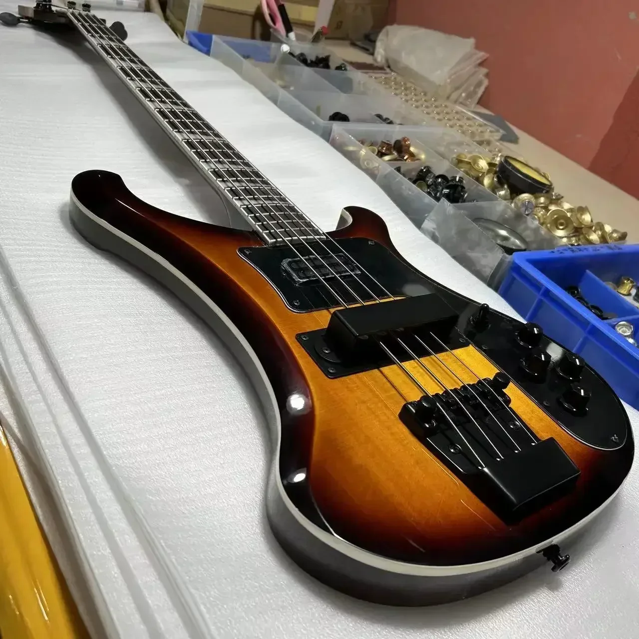 Rickenbacker 4003 Electric Guitar Bass Guitar Basswood Body Vintage Sunburst Color Rosewood Fretboard Free Ship Гитара Guitar