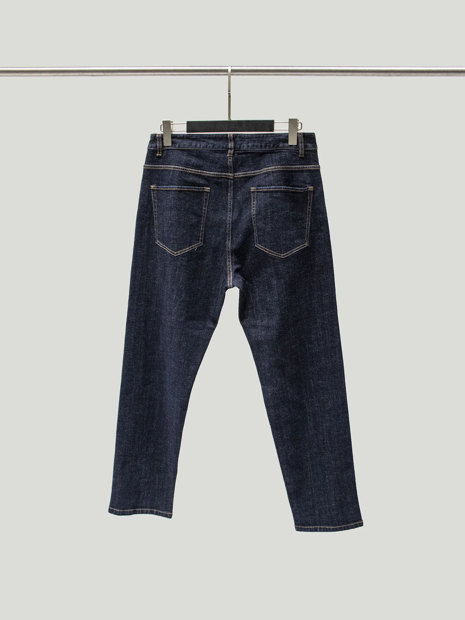 

Kagawa Red Ear Denim Fabric Thiened Waed Loose Straight Leg Jeans Youth Spring Autumn Cotton Stretch Denim Jeans