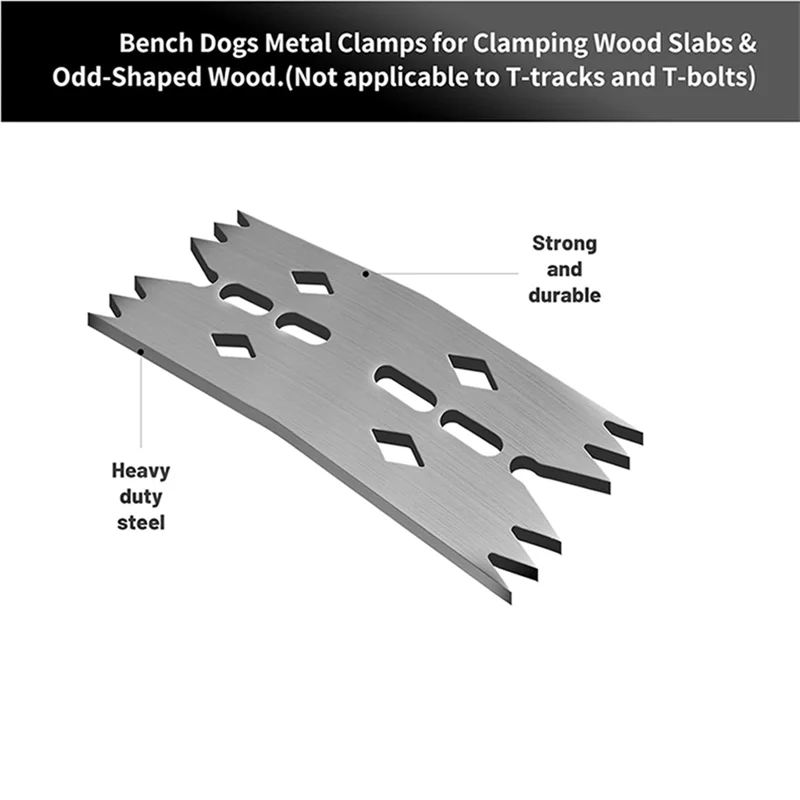 

IALJ-6PCS Slab Clamping Dogs For Woodworking Tools, Pinch Dogs Router Sled For Flattening Slabs,Clamps For CNC And Processing