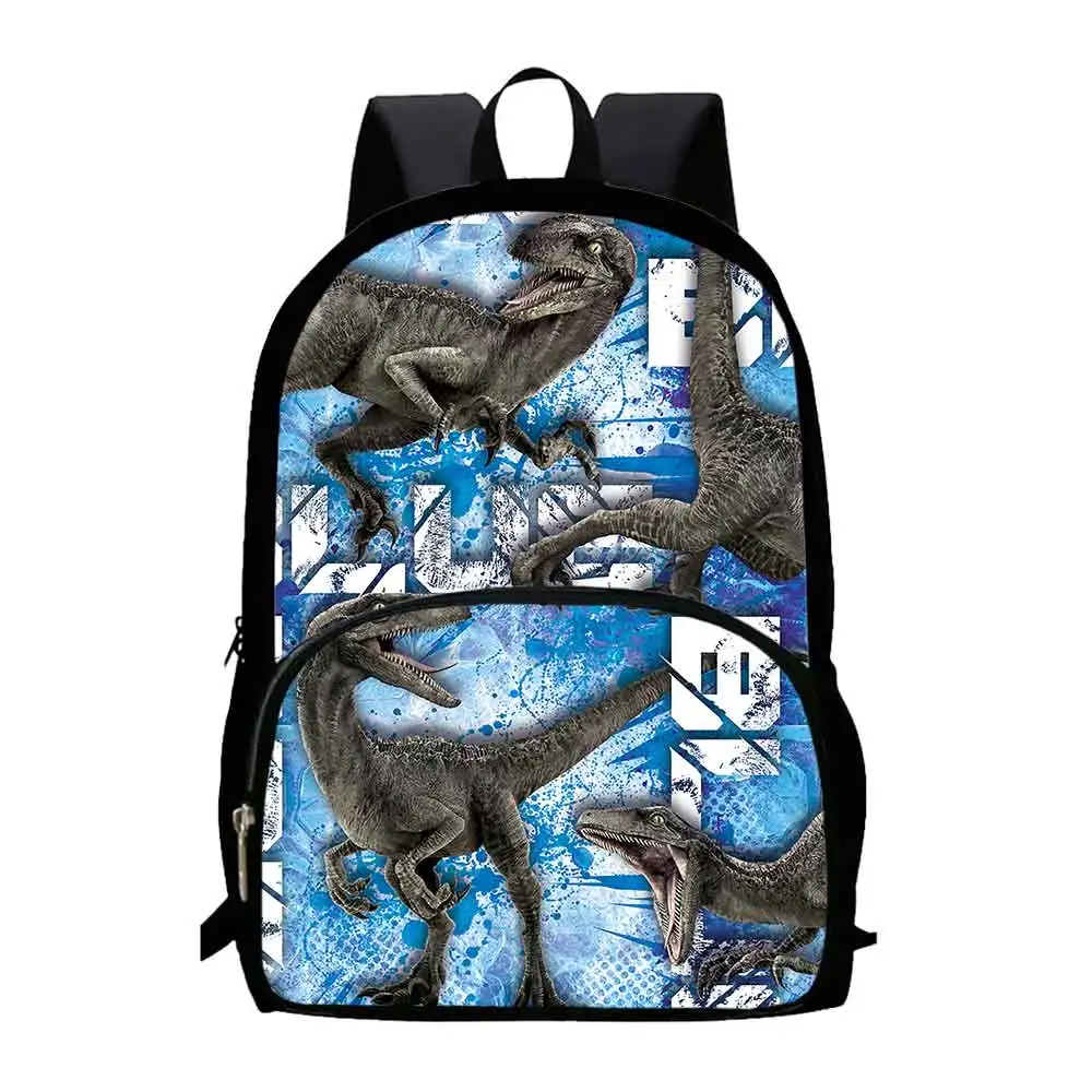 Mochila Dinosaur School Backpack for Grade 1-3,Cartoon School Bags for Boys ,Large Capacity Animal Prints Child Backpack