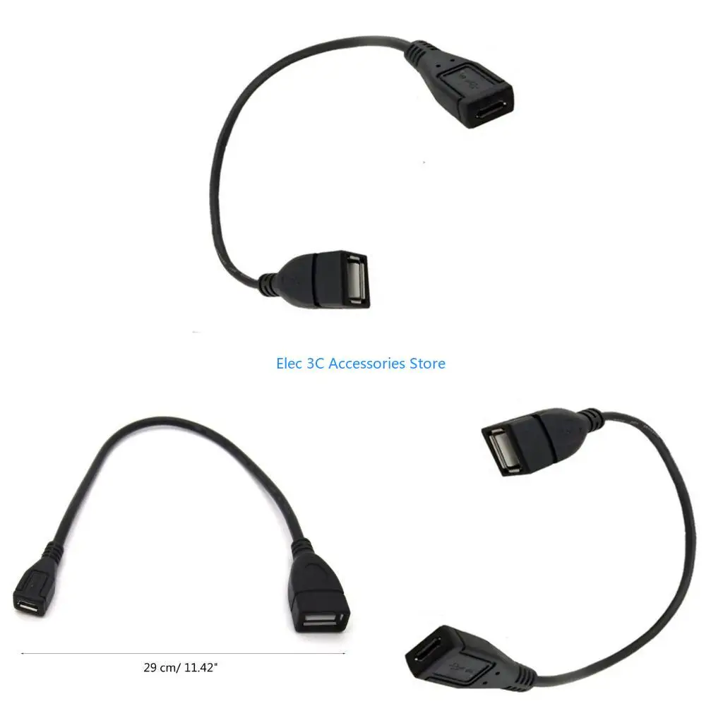 Y51A USB 2.0 Female to USB Female Connector Data Sync for Laptop USB Charging Adapter