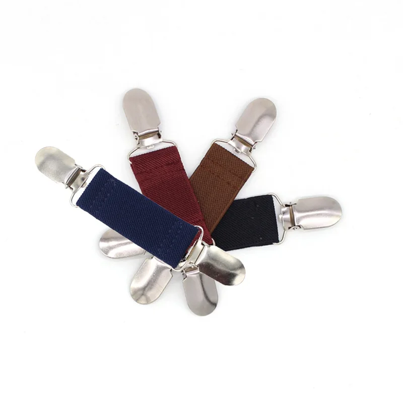 New Elastic Sweater Clip Elastic Shoulder Strap Multifunctional Travel Cap Clip Solid Color Cardigan Waist Buckle H1455