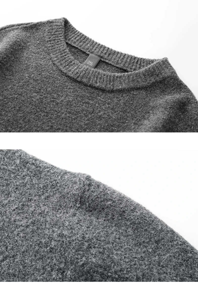 Pullovers Sweater For Men Men's Clothing Men's Sweat-shirt Knit Autumn Streetwear Male Fashion Casual Hombre Warm Solid Spring