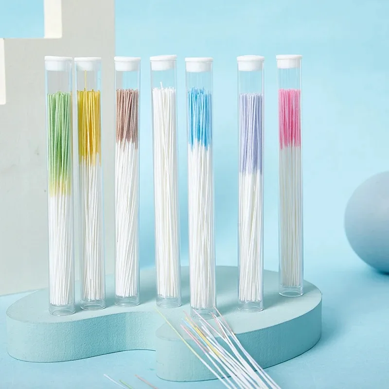 Disposable Earrings Hole Clean Paper Line for Removing Dirt Odor 60pcs/box Ear Piercing Cleaning Effective Ear Hole Cleaner Tool