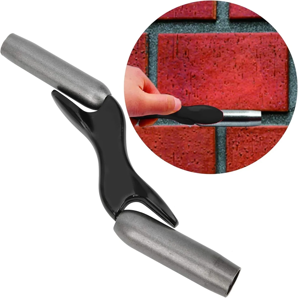 AA25 벽돌 조인트기, 벽 리노베이션용 휴대용 건축 트리밍 도구, 벽 미용 스티처, 1/2인치 5/8인치 3/4인치 7/8인치