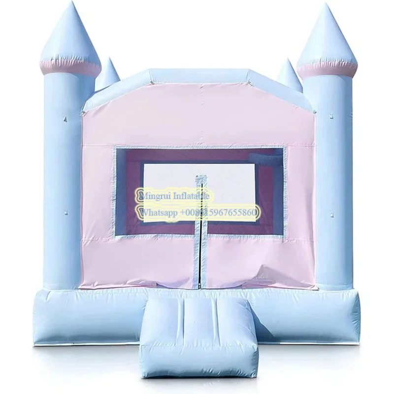 Colorful Inflatable Wedding white Bounce House PVC Bouncy Castle/Bridal Bounce For kids jumper jumping bed Outdoor free air ship