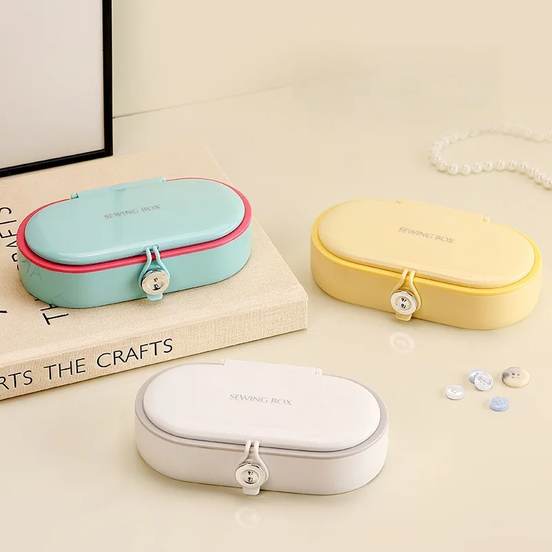 

Stylish Portable Sewing Box Set - All-in-One Sewing Kit with Tools for Home & Travel