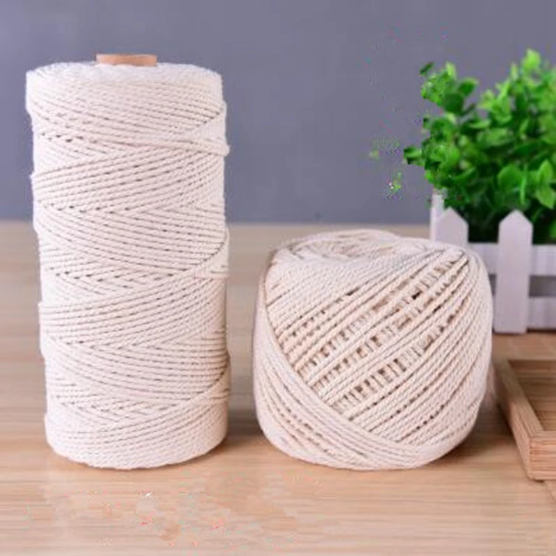 Coarse and thin cotton rope knitted tapestry rope wrapped zongzi thread hanging tag binding decorative rope