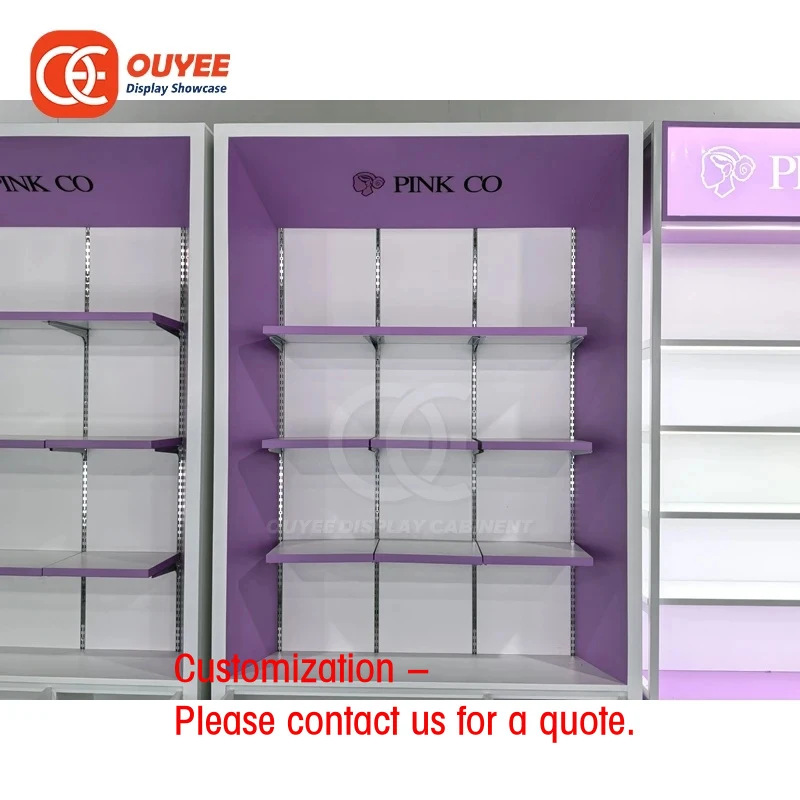 custom.Customized Wig Boutique Shop Fitting Service Countertop Display LED Glass Door Stainless Steel Customizable Factory Direc