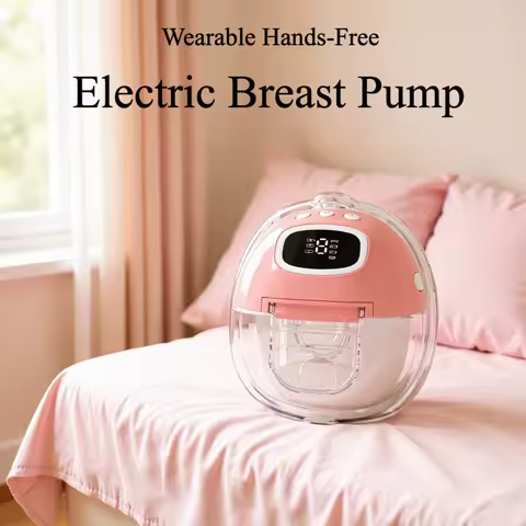 Hands-Free Wearable Electric Breast Pump Ultra Quiet Portable Nursing Pump with Massage Mode Bluetooth App Remote Breastfeeding