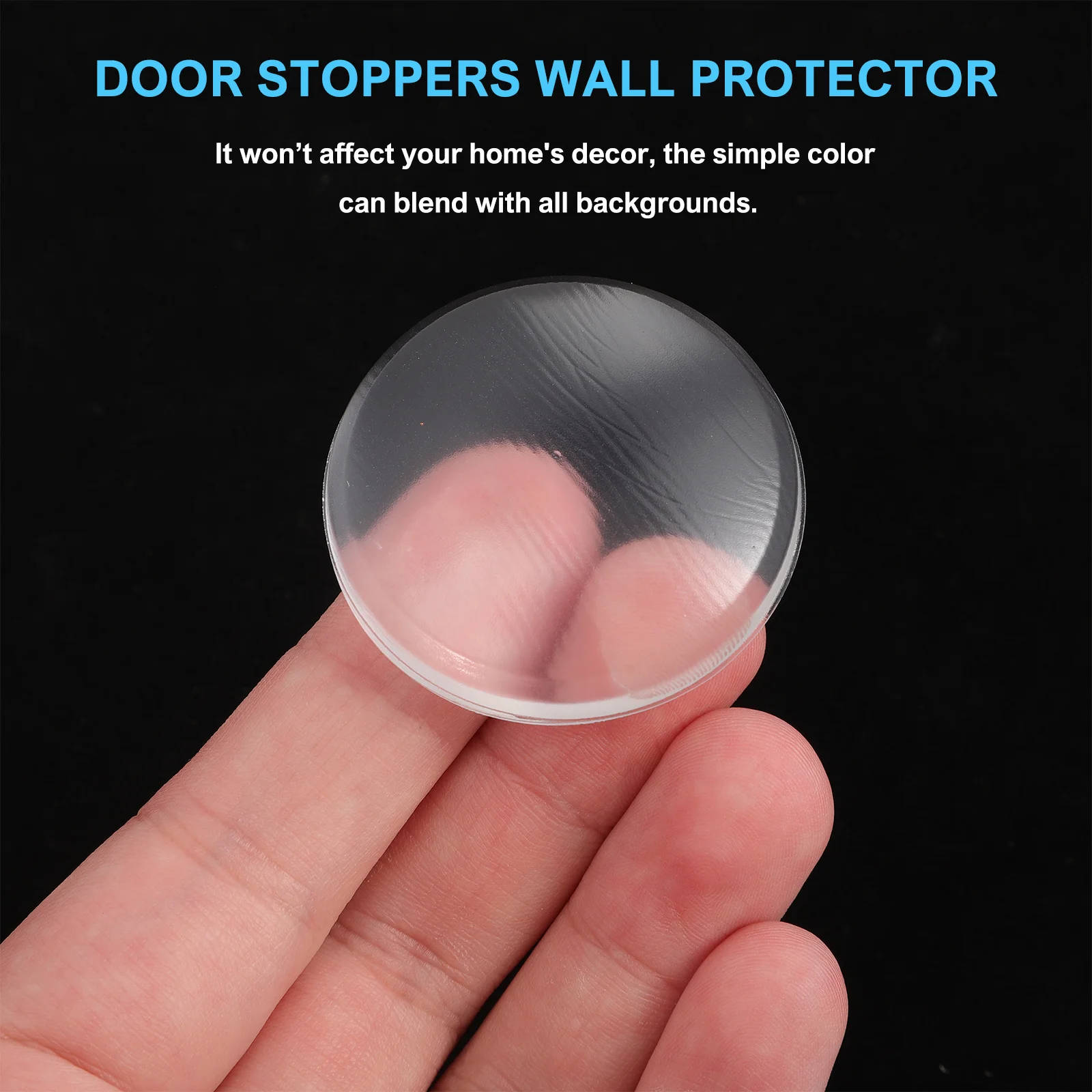 

8Pcs Clear Silicone Door Stopper Wall Protector Pads Self Adhesive for Cabinets Drawers Glass Door Stoppers Self Adhesive Bumper