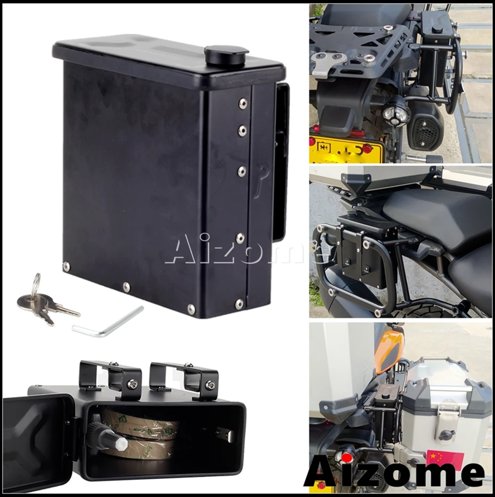 

2.3L Aluminum Tool Box Motorcycle Right Side Storage Case Toolbox For Harley Pan America 1250 RA1250 Special RA1250S 2021-2024