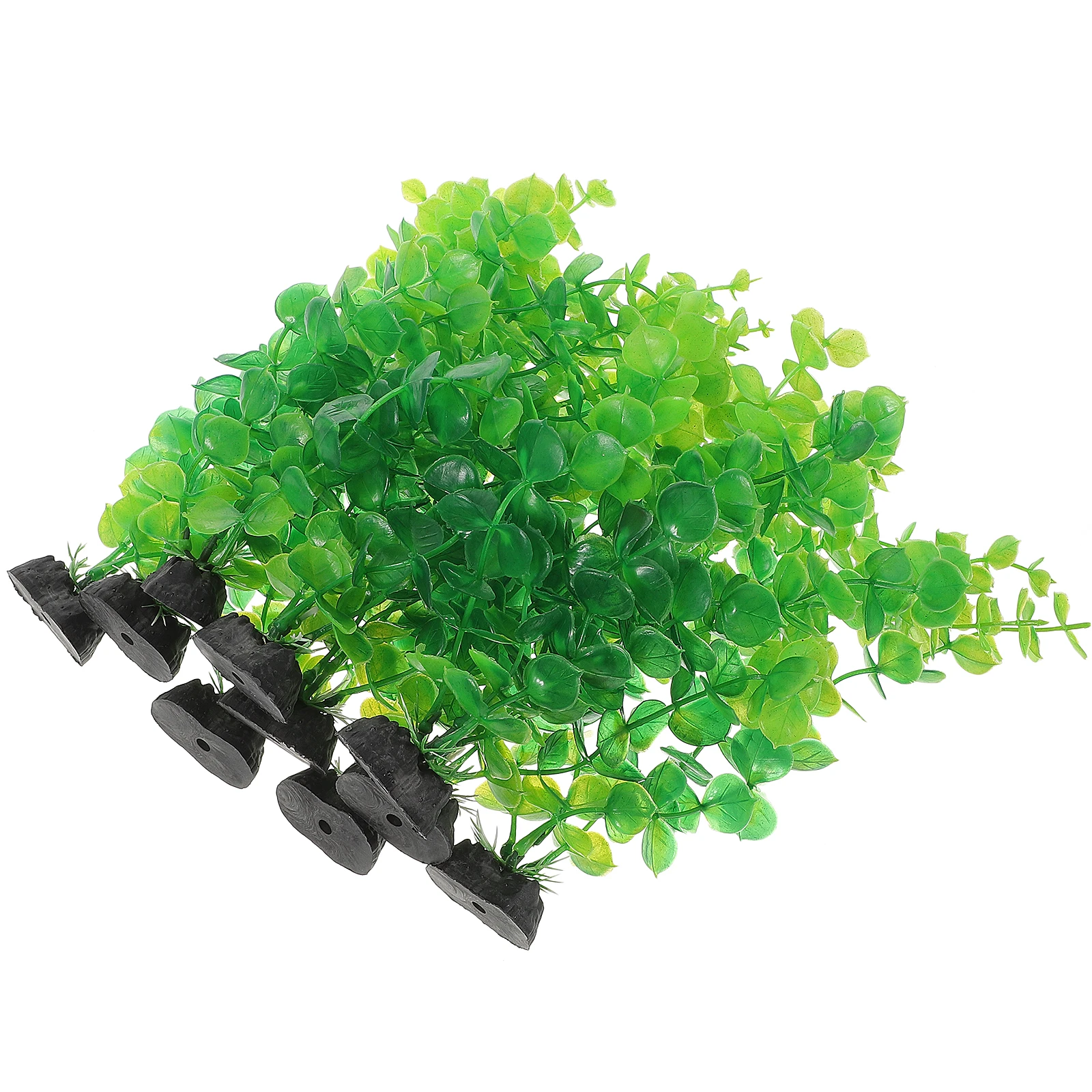 

10pcs Artificial Aquatic Plants Decorations Plastic Seaweed Water Plants Fish Tank Aquarium Accessories Durable Realistic Small
