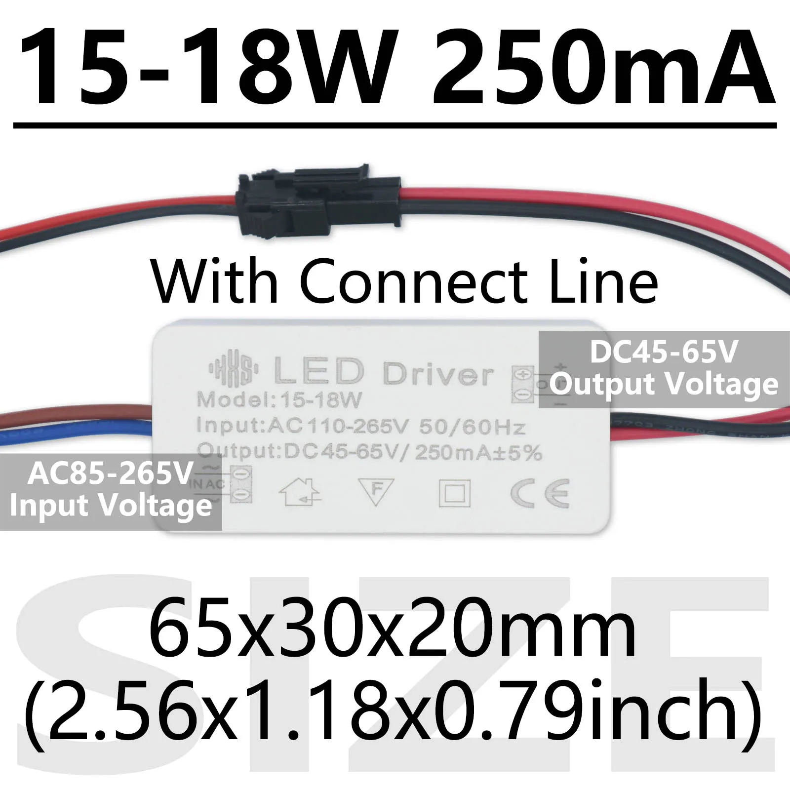 LED Driver 250mA 2-3W 3-5W 4-7W 8-12W 15-18W 18-24W LED Constant Current Driver Power Unit Supply For LED Bulb Transformers