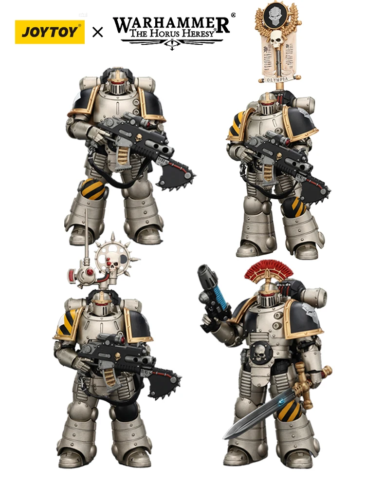[AUF LAGER] JOYTOY Warhammer40K 1/18 Actionfigur Iron Warriors Mkll Taktische Figuren Spielzeug