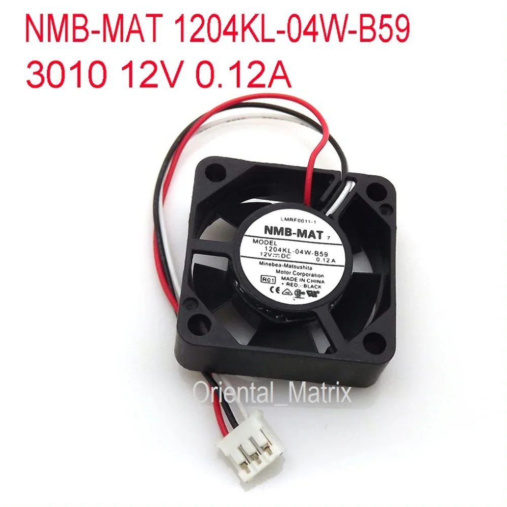 Free Shipping New NMB-MAT 1204KL-04W-B59 12V 0.12A 3010 CPU Cooler Inverter Cooling Fan