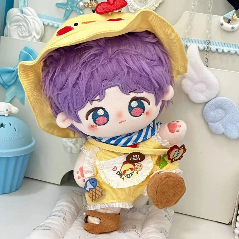 Amor e espaço profundo 20cm boneca de algodão brinquedo de pelúcia macio anime personagem presente para fãs bonito colecionável menino figura