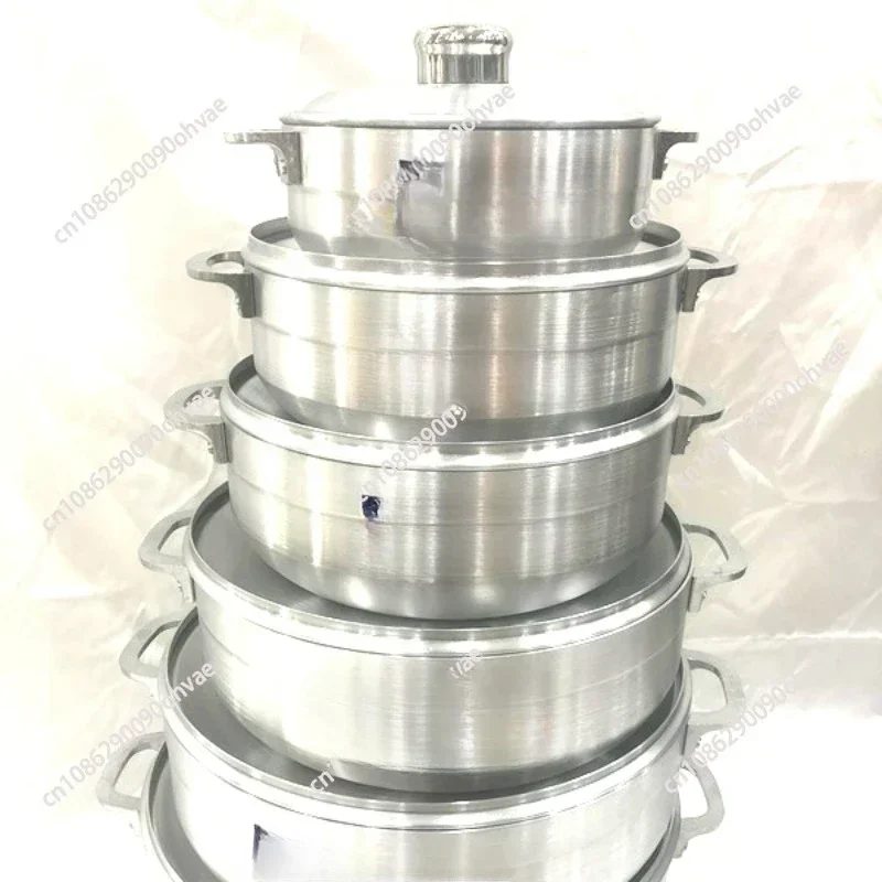 6-Piece aluminum pot 19cm, 24cm, 26cm, 30cm, 32cm, 36cm