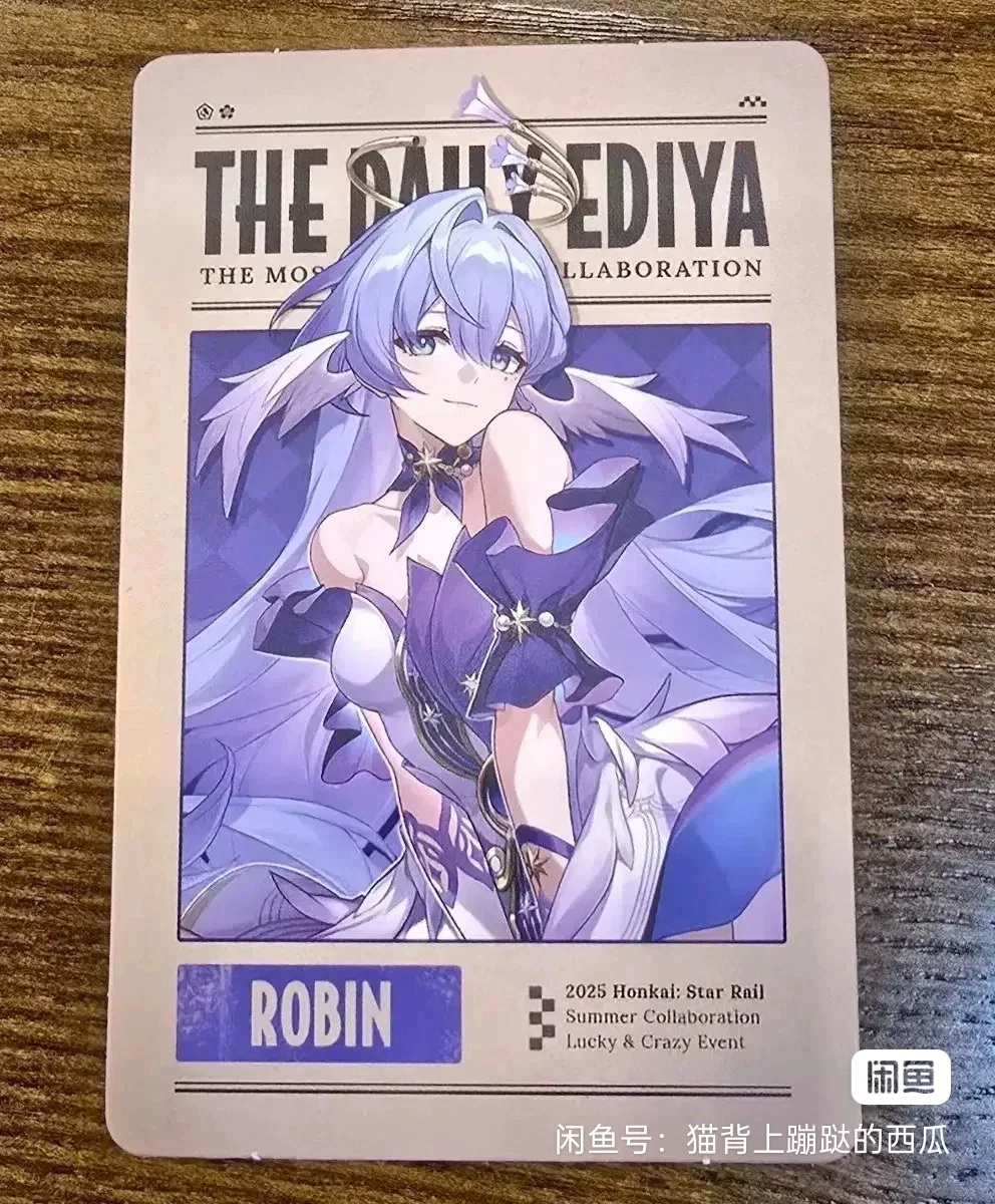 لعبة Honkai الأصلية الرسمية: Star Rail X Ediya Coffee Korea Cosplay Boothill Aventurine Sparkle Sunday Robin Fugue Card Gifts #3