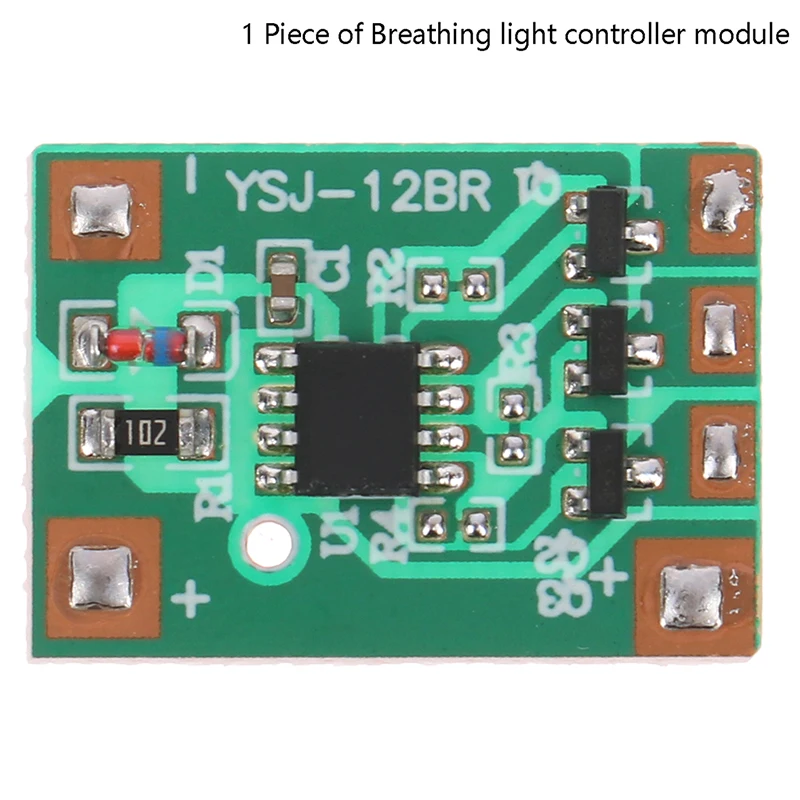 

3V6V12V Slow Breathing Light Module 3-way 300mAh Light with Slow Flashing Light Gradually on And Off Chip