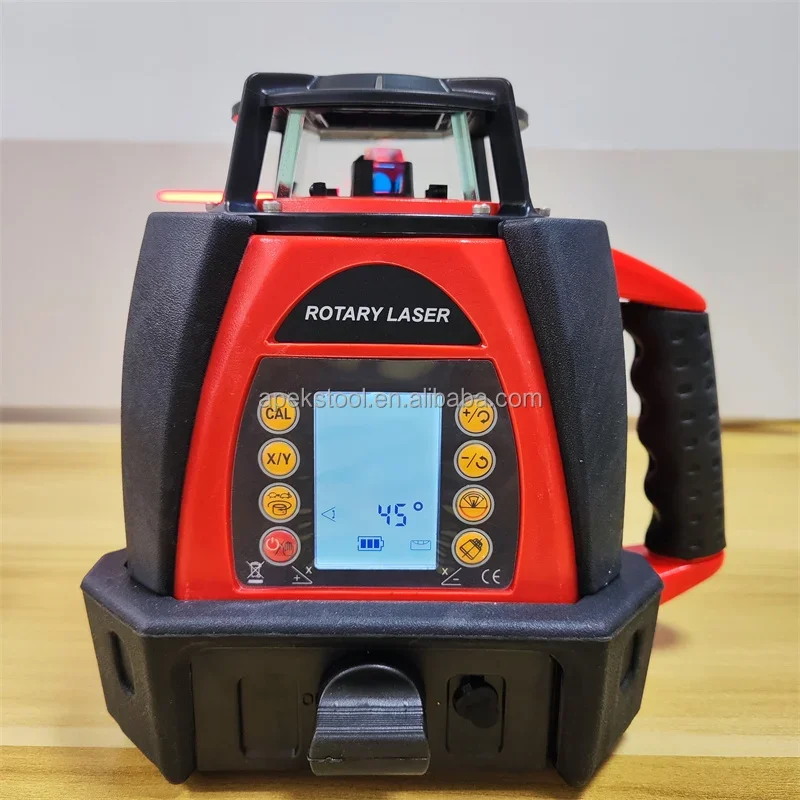 New Trend Lcd Display Slope Setting Function Red Line Ak204D Rotary Laser Level