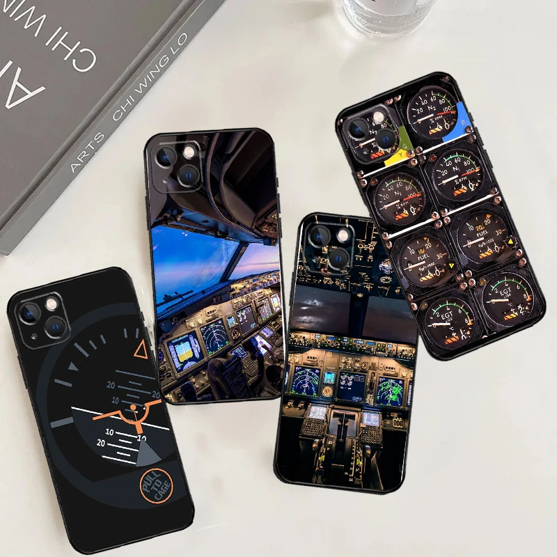 Flight Instruments Cockpit Case For Samsung Galaxy A16 A26 A36 A56 A15 A35 A55 A14 A34 A54 A12 A32 A52 A13 A33 A53 A17