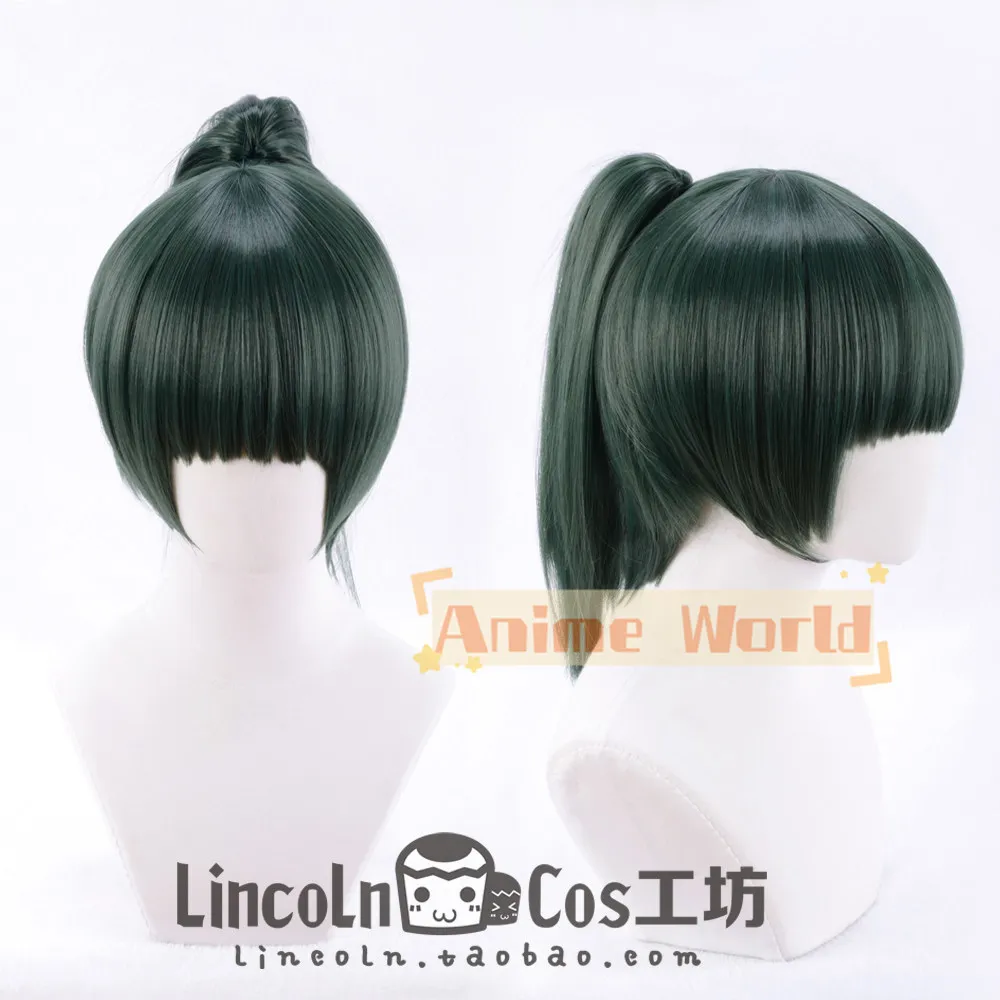 

Anime Maki Zen'in Cosplay Wig Halloween Carnival Party Props Synthetic Hair Heat Resistant Fiber + Wig Cap