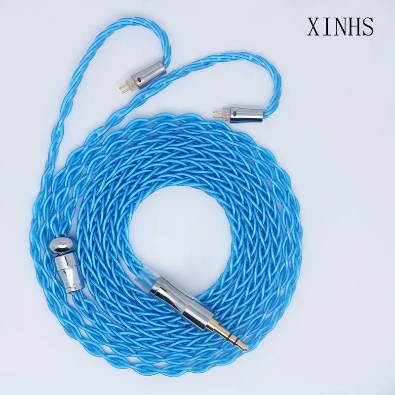 

XINHS 8 Core 7N Single Crystal Copper+Graphene Earphone Upgrade IEM Cable MMCX/0.78MM2Pin For SeeAudio Bravery RB