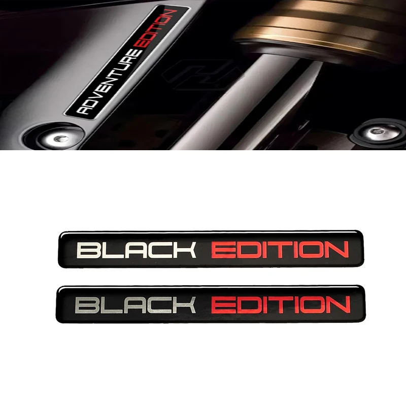 

2 шт. 3D Black Edition наклейка на бак мотоцикла наклейка чехол для Kawasaki Honda BMW Suzuki Aprilia мотоцикл наклейка наклейки