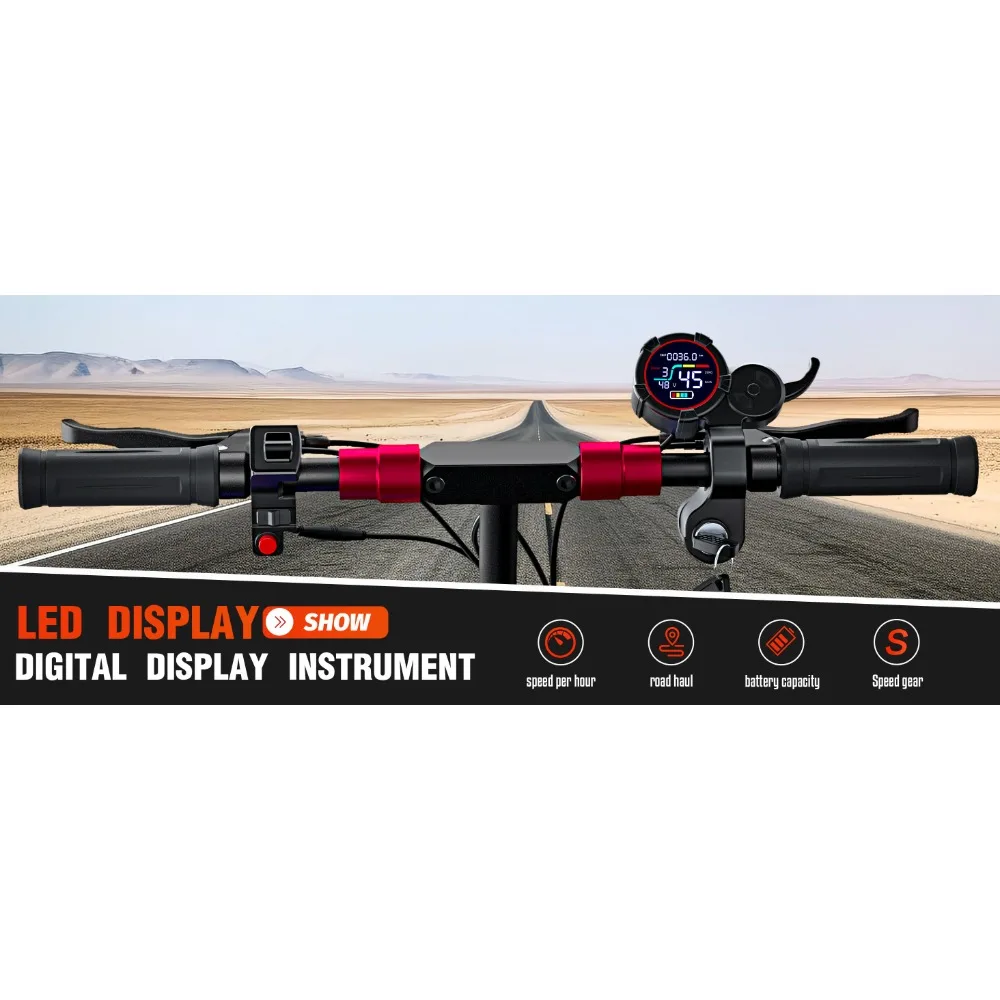 J11PLUS escoopers Motor 1200W, baterai 48V21ah dengan sinyal belok depan dan belakang, Scoote elektrik 11-inci Off-road ban e-scooter
