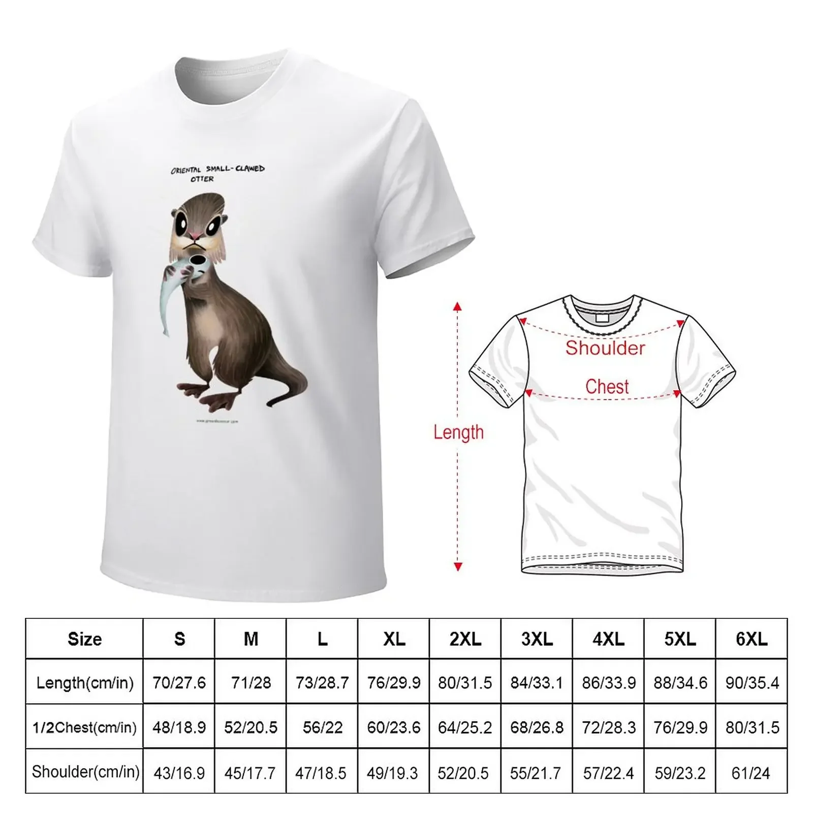 Oriental Small Clawed Otter T-Shirt tees customizeds mens champion t shirts