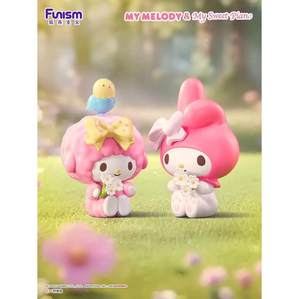 Neue Funism My Melody & My Sweet Piano Little Bird Adventure Serie Blind Box Cartoon Anime Figuren Desktop Dekoration Spielzeug Geschenke