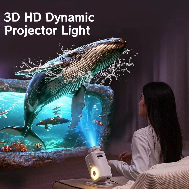 

3D динамический атмосферный проектор, мини HD Galaxy проектор, ночник для детей и взрослых, декор для спальни, комнаты, подарки на день рождения, Рождество