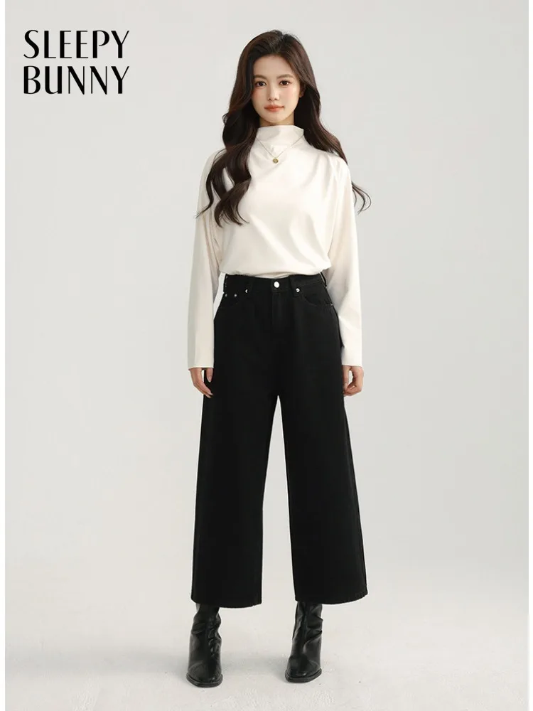 

Women Mock Neck Long Sleeve Top Early Spring Soft Slim Fit Base Layer for Lady Elegant Versatile Layering and Daily Wear Chic