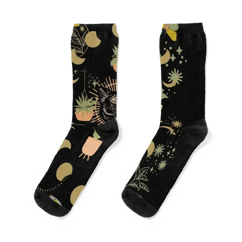 Witchy Aesthetic Art Witchy animal Socks ankle cute Socks Men's Women's