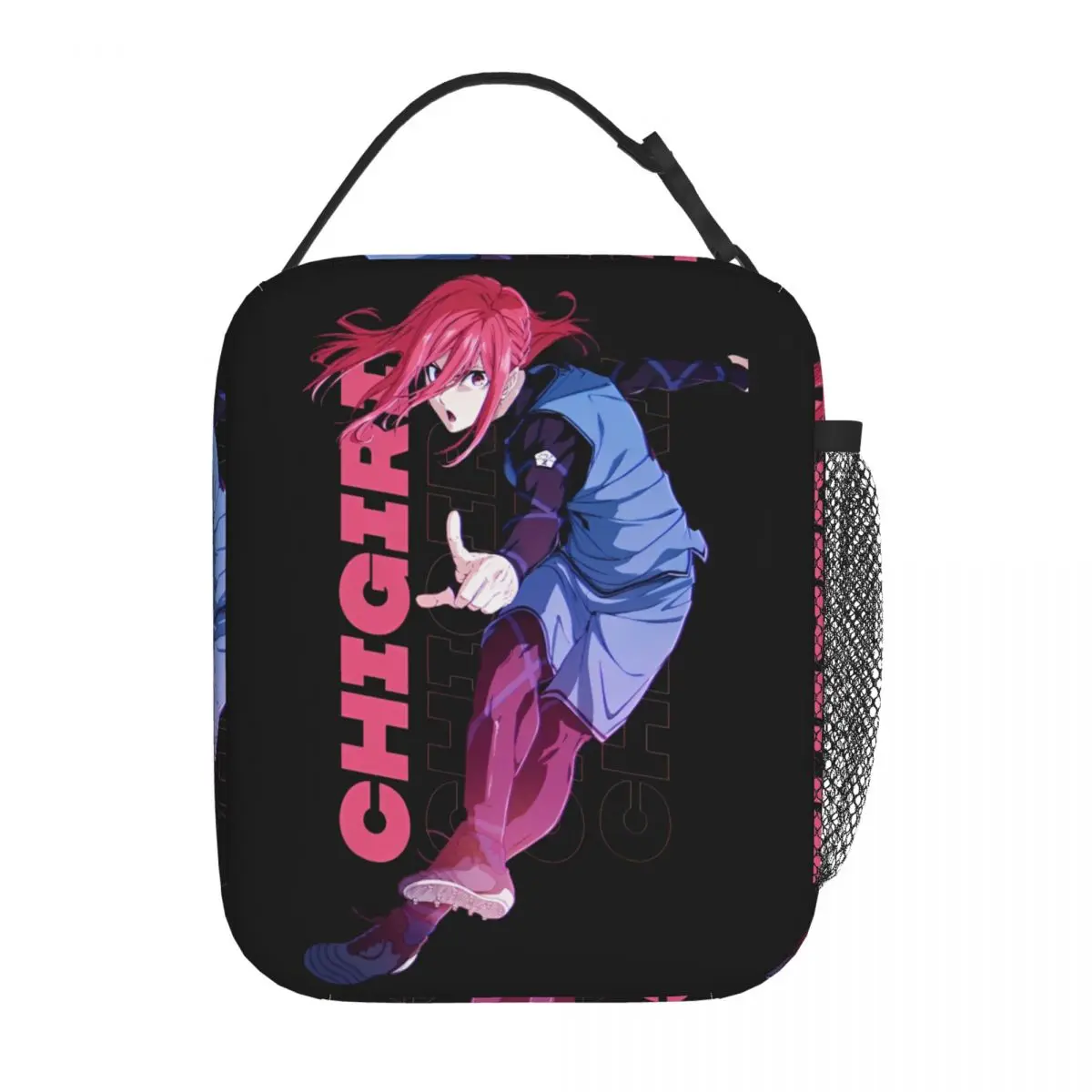 만화 블루 락 절연 도시락 가방, 대용량 도시락 용기 쿨러 가방, 토트 도시락, 대학 여행 여아